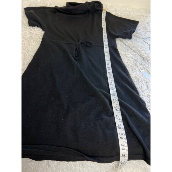 Theory Merino Wool P/TP Black Cowl Neck Dress Waist Tie - Picture 6 of 7